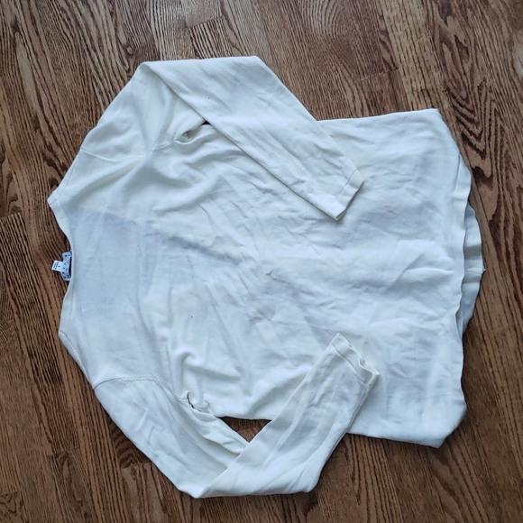 (S) Joan Rivers Rayon Blend Comfortable Soft V Neck Cardigan Cottagecore - Picture 9 of 9